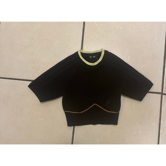 Adidas Ivy Park Black Cropped Top Sz. S - Picture 3 of 6